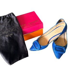 Kate Spade Vibrant Blue Snakeskin Heels